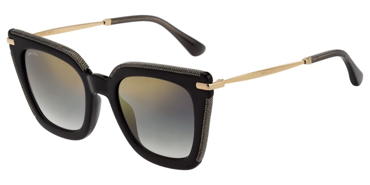 Jimmy Choo Ciara/G/S EIB/FQ Sunglasses Black VisionDirect Australia