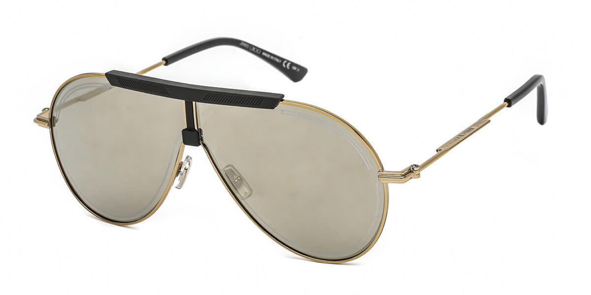 jimmy choo black and gold sunglasses