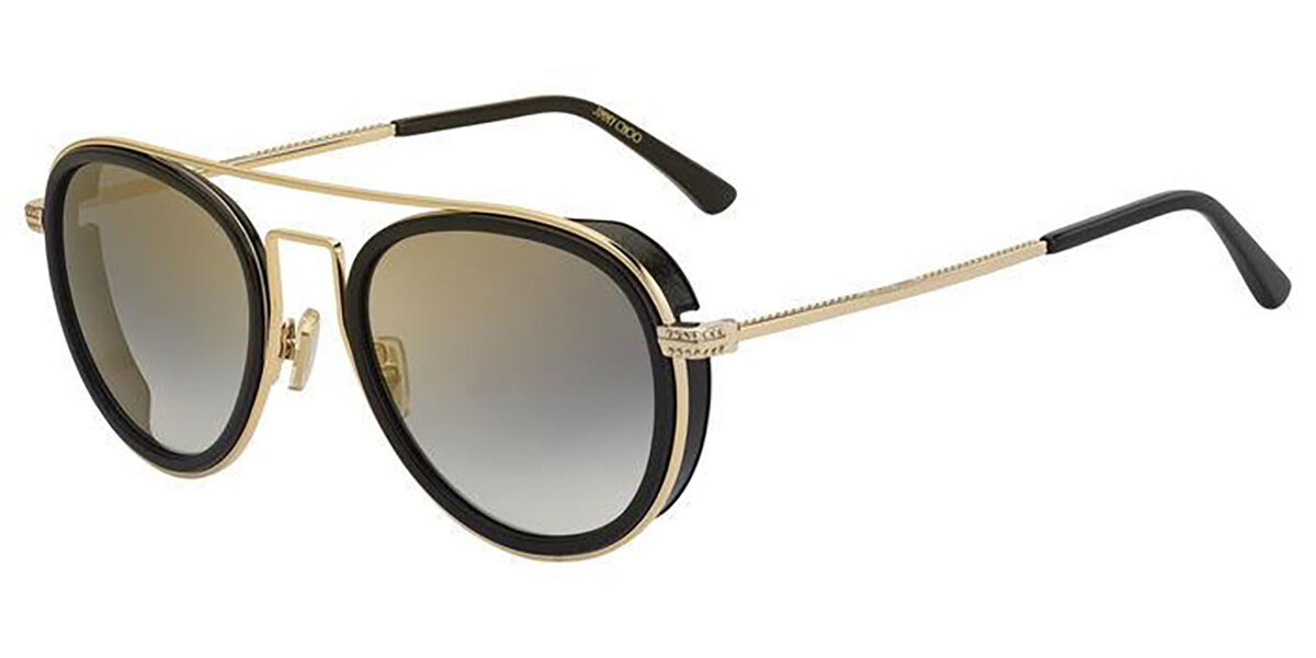 Jimmy Choo Jack/S 2M2/FQ Sunglasses Black Gold VisionDirect Australia