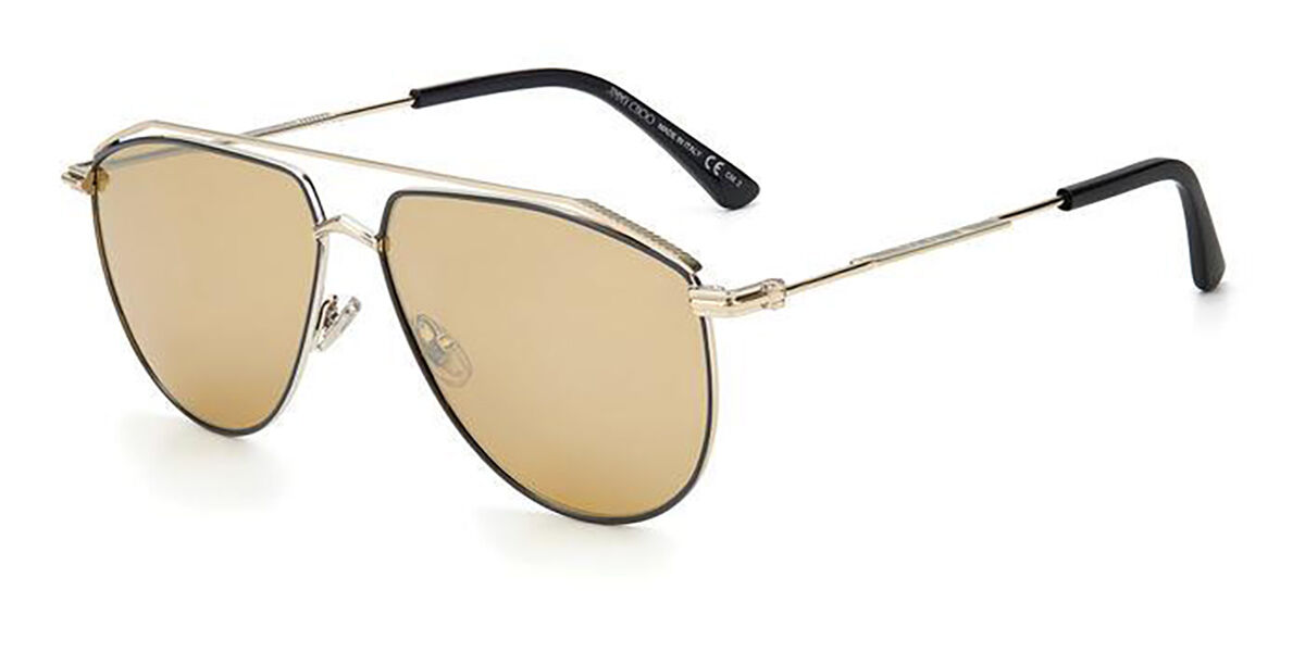 Jimmy Choo Jack/S R60/T4 Sunglasses Black Opal Brown VisionDirect