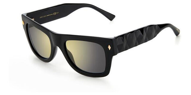 Jimmy Choo Dude/S 807/JO Square Black Sunglasses  display picture 2