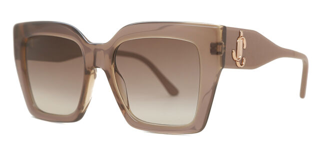 Jimmy Choo Eleni/G/S FWM/HA Square Transparent Beige Brown  display picture 1