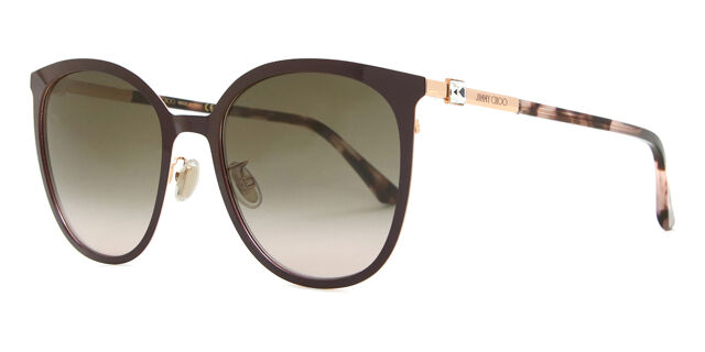 Jimmy Choo Oria/G/SK DDB/HA Cat Eye Dark Brown Sunglasses  display picture 2