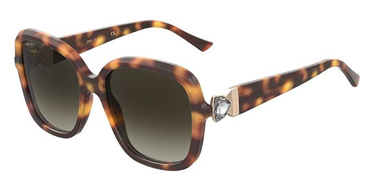 Jimmy Choo Sadie/S 086/HA Sunglasses Havana | VisionDirect Australia