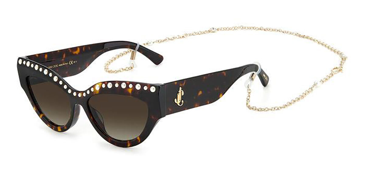 Jimmy Choo Sonja/G/N/S 086/HA Sunglasses in Havana SmartBuyGlasses USA