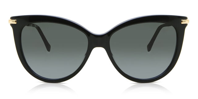 Jimmy Choo TINSLEY/G/S 807/9O Cat Eye Black Sunglasses  display picture 1