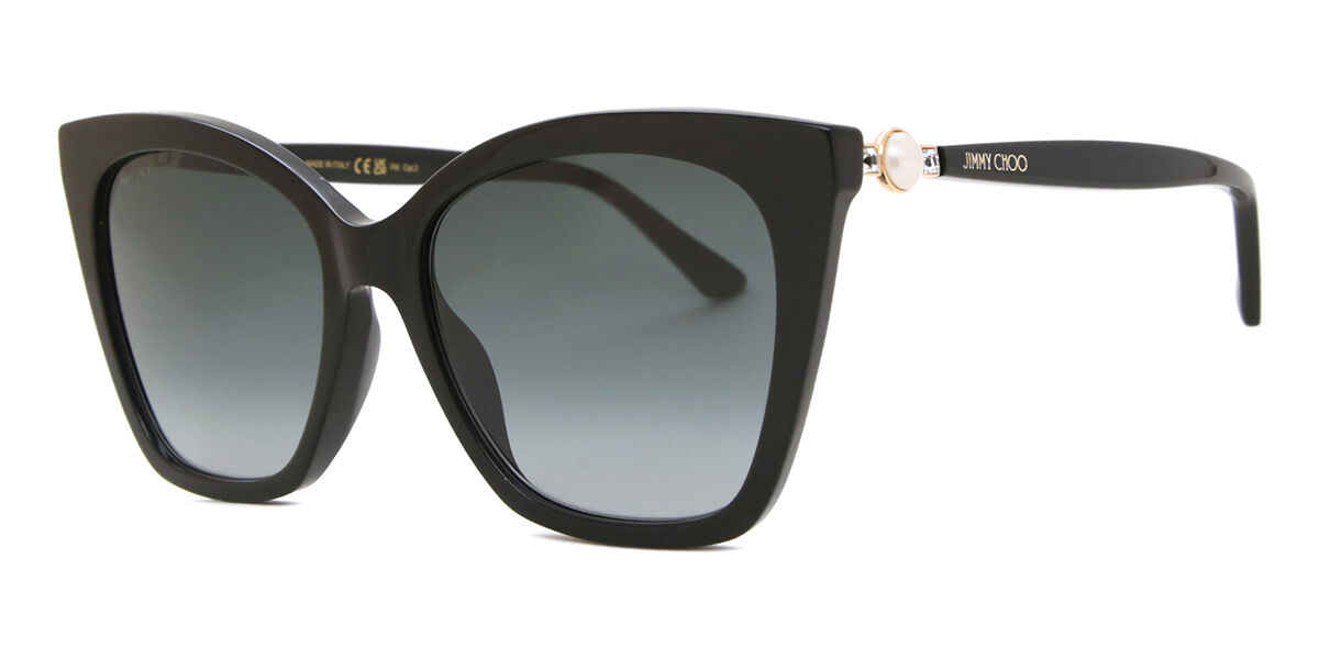 サングラス Jimmy Choo Sunglasses RUA GS 8079O Cat Eye Black Pearl Jimmy Choo Cat Eye Tinsley /G Sunglasses 8079O Black/Gold