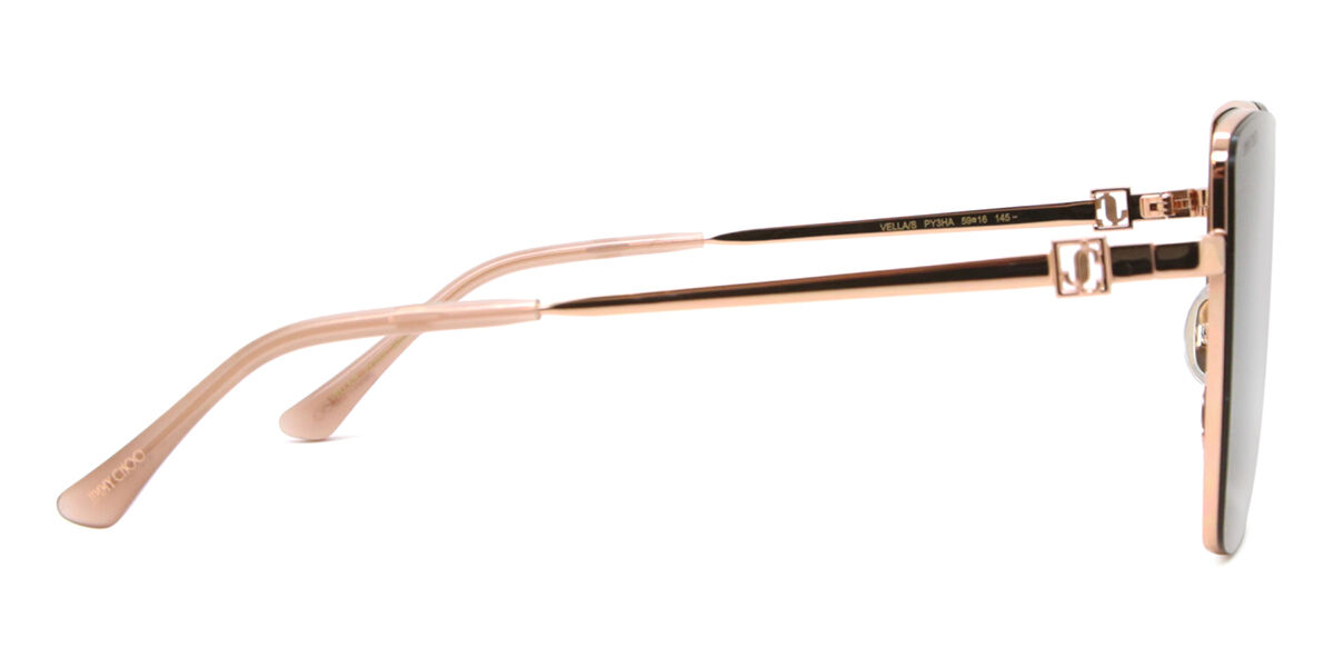 JIMMY CHOO ウェラ スクエア フレム サンクラス VELLAS PY3HAB VELLA/S sunglasses Copper Gold | SmartBuyGlasses US