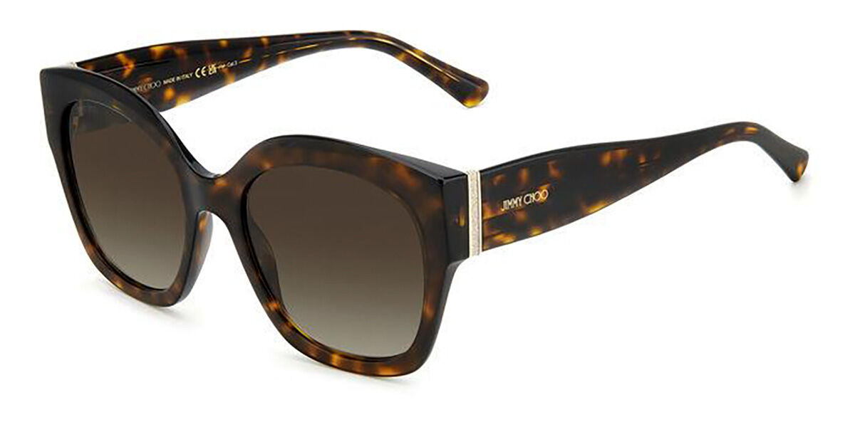 Jimmy Choo LEELA/S 086/HA Sunglasses Tortoise | VisionDirect Australia