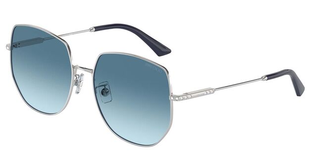 Jimmy Choo JC4006BD Asian Fit 300219 Oval Silver Sunglasses  display picture 1