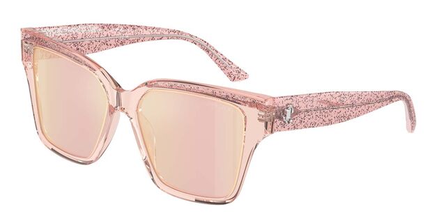 Jimmy Choo JC5003 5039/Z Square Transparent Glitter Rose  display picture 2