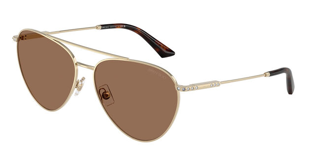Jimmy Choo JC4002B 301773 Pilot Gold Sunglasses  display picture 1