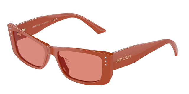 Jimmy Choo orange sunglasses Josi | Havana Rectangular Sunglasses | JIMMY CHOO main image 3