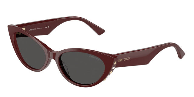 Jimmy Choo Red Sunglasses JC5055U Jimmy Choo Sunglasses 508175 Opaline Cranberry - eye  main image 4