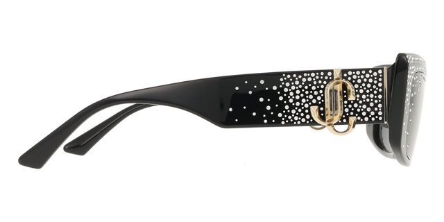 Jimmy Choo JC5020B 505387 Cat Eye Black With Gems Sunglasses 