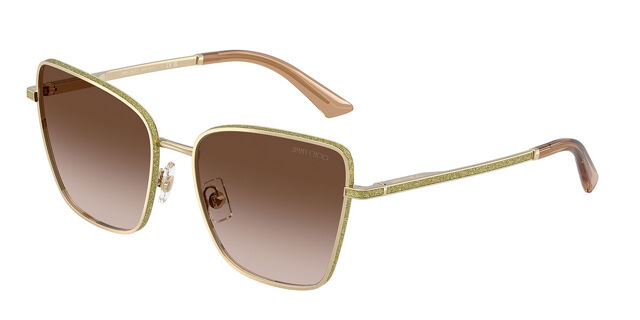 Jimmy Choo JC4023J 300613 Square Glitter Pale Gold  display picture 1