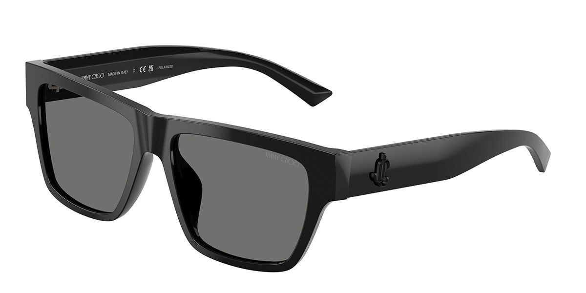 Jimmy Choo JC5052U Polarized 500081 Quadrado Preto óculos de sol ...