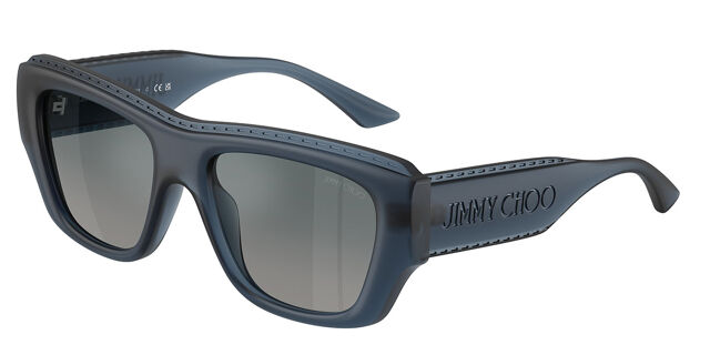 Jimmy Choo JC6003U 50906I Square Transparent Matte Navy Blue  display picture 2
