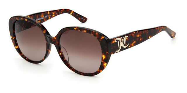 Juicy Couture JU 614/S 086/HA Oval Dark Tortoise Sunglasses 