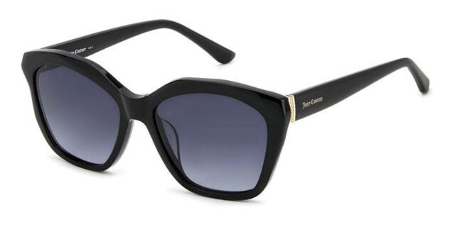 Juicy Couture Dark Black Sunglasses Juicy Couture JU 612/G/S 807/9O Cat Eye Black/Gold  main image 4