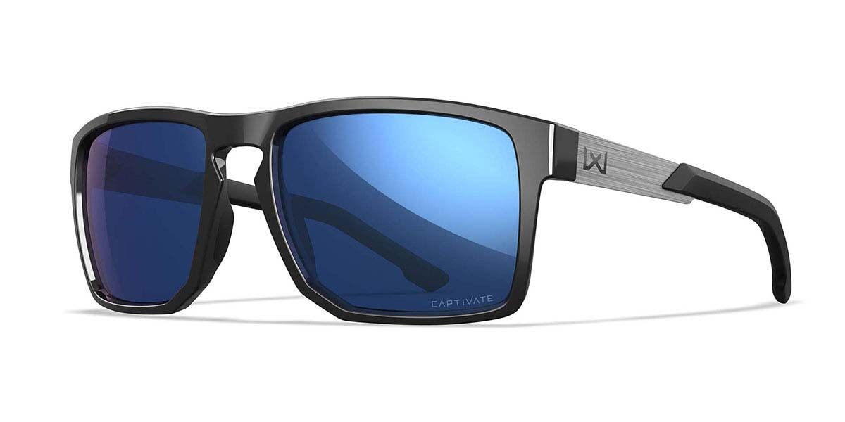 Wiley X APEX Polarized AC6APX09 Men's Sunglasses Black Size 55