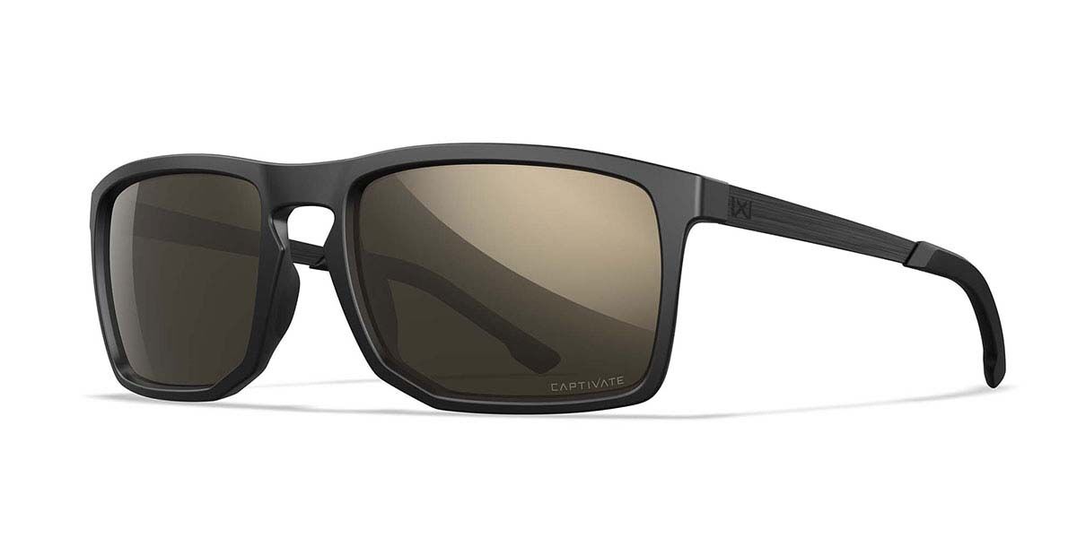 Wiley X AXE Polarized AC6AXE04 Men's Sunglasses Black Size 56