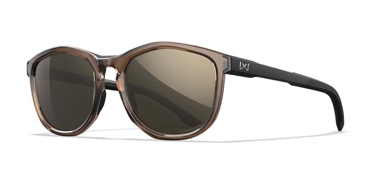Wiley X BRAVO AC4BRV04 Men's Sunglasses Brown Size 52