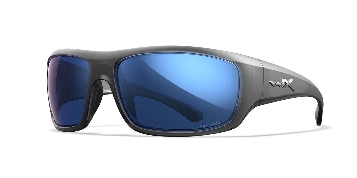 Wiley X Omega Polarized ACOME09 Men's Sunglasses Black Size 66