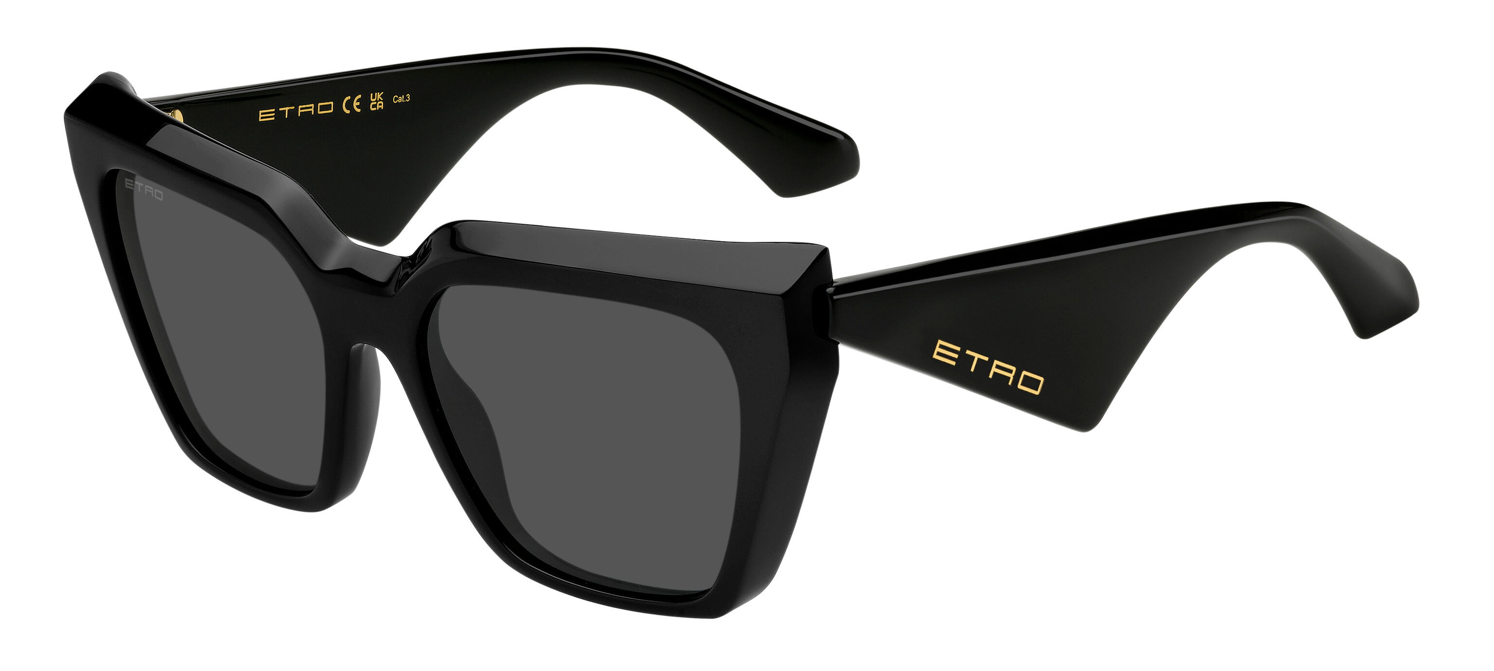 Etro 0096/G/S 807/IR 55 Svarta Solglas&ouml;gon Kvinna