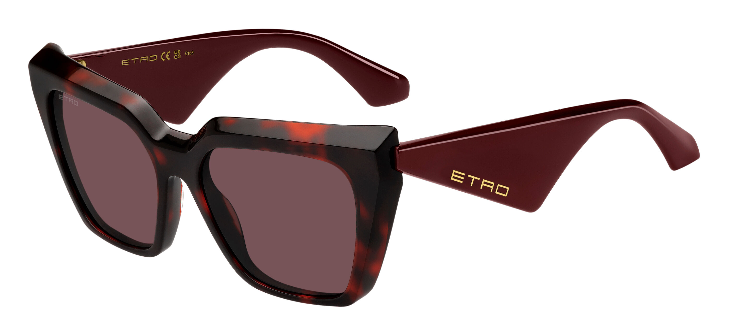 Etro 0096/G/S 82U/U1 55 Sk&ouml;ldpaddem&ouml;nstradeshell Solglas&ouml;gon Kvinna