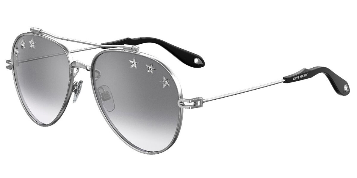 Givenchy GV 7057/N/STARS GKZ/IC Sunglasses Silver | VisionDirect Australia