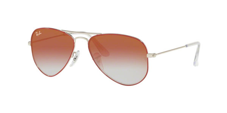 pengeoverførsel rynker evaluerbare Ray-Ban Kids RJ9506S Aviator 274/V0 Sunglasses in Silver On Top Red |  SmartBuyGlasses USA