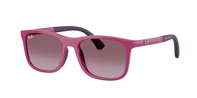 Ray-Ban Kids RJ9084S 71498H Square Fuchsia Pink on Rubber  display picture 2