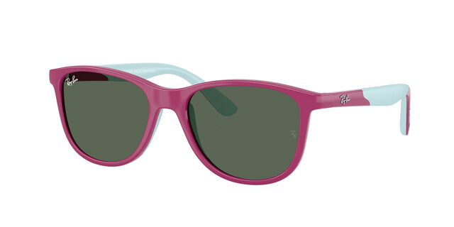 Ray-Ban Pink and Blue Sunglasses Ray-Ban RB3447 Round Metal S (50 - 21) with Blue lenses and  main image 4