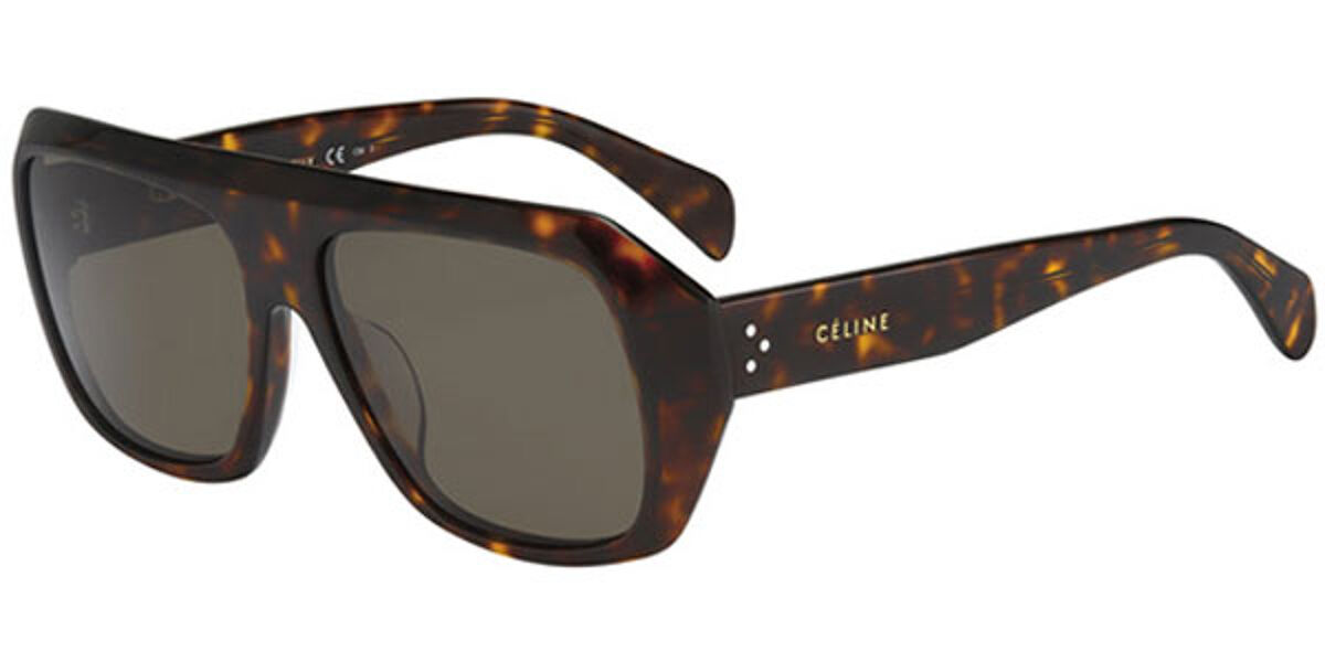 Celine CL41028/S Downtown Q84/70 Sunglasses in Tortoiseshell ...