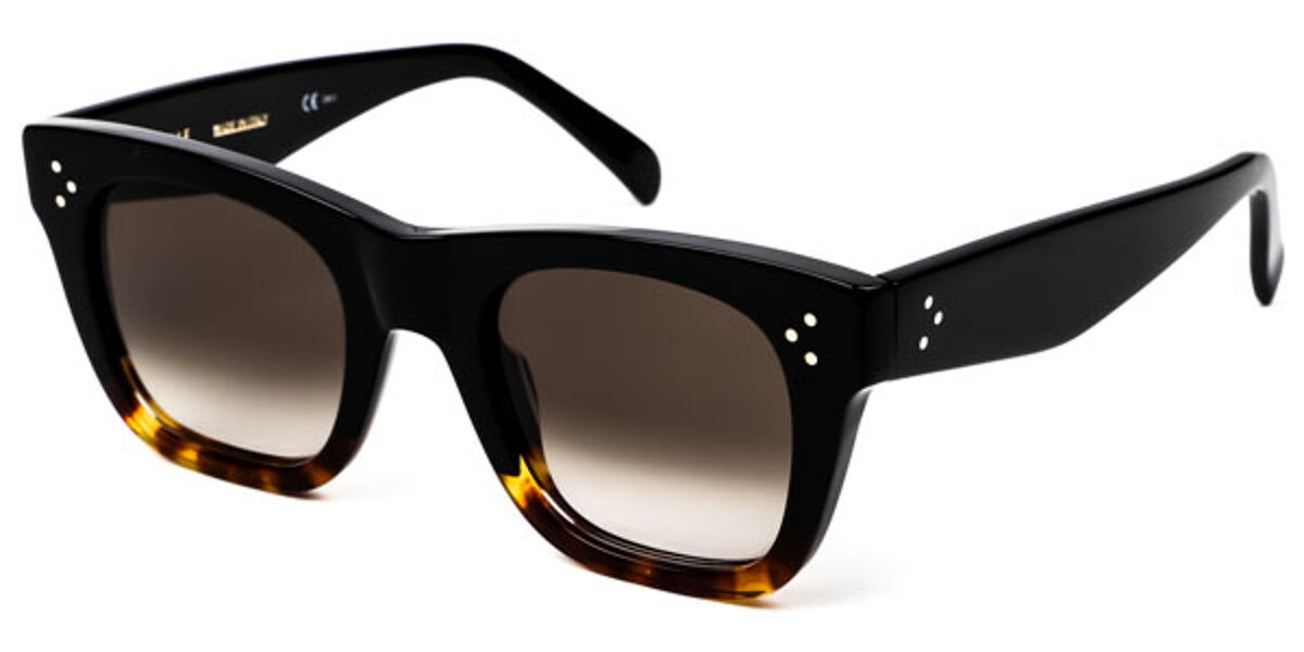 Celine CL41089/S Cathrine Small FU5/Z3 Sunglasses Black | VisionDirect ...