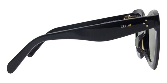Celine CL4005FN Asian Fit 01N Square Shiny Black Sunglasses  display picture 1