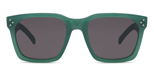 Celine CL40248I 96A Square Shiny Dark Green Sunglasses  display picture 1