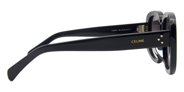 Celine CL40299U 01B Sunglasses Shiny Black Square Frame, Smoke Lenses celine-bold-3-dots-smoke-  main image 4