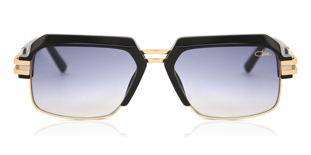 CAZAL Cazal Sunglasses Frame Only Side Shields Black/Gold Oval Metal 53 mm 