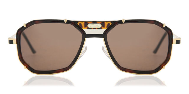 Cazal 659/3 624 Pilot Dark Amber Brown Sunglasses  display picture 1