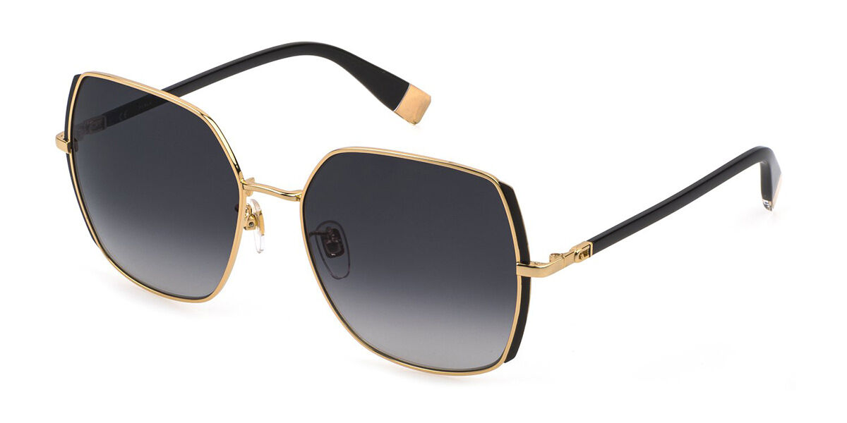 Furla SFU416 0700 Sunglasses Glossy Black | VisionDirect Australia