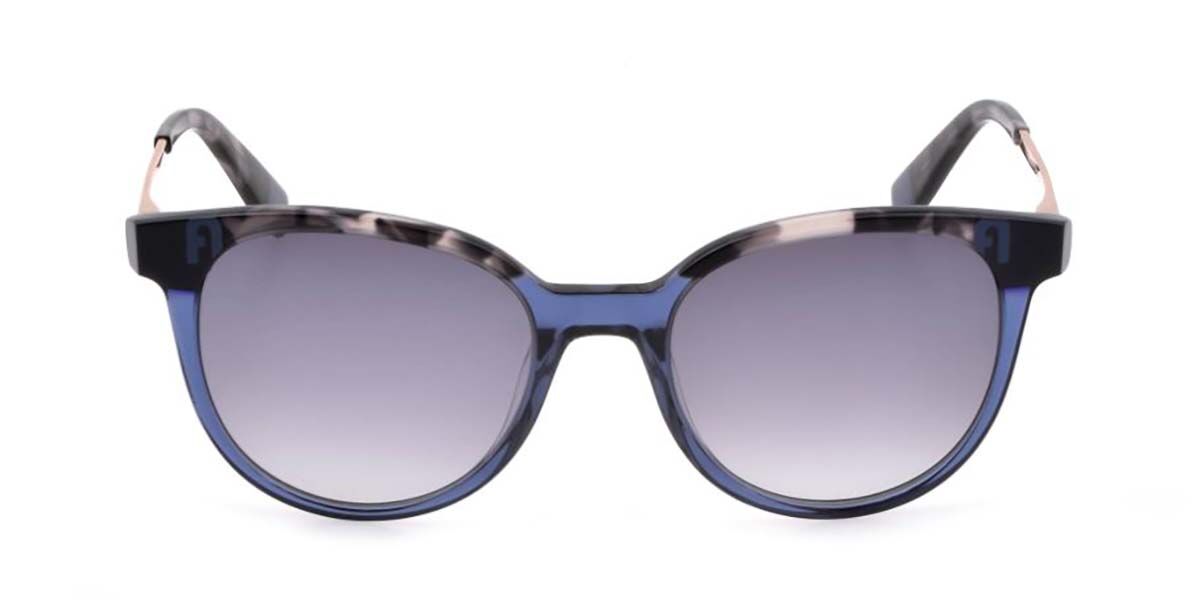 Furla SFU602 06M5 Sunglasses in Transparent Peach Top Tortoise