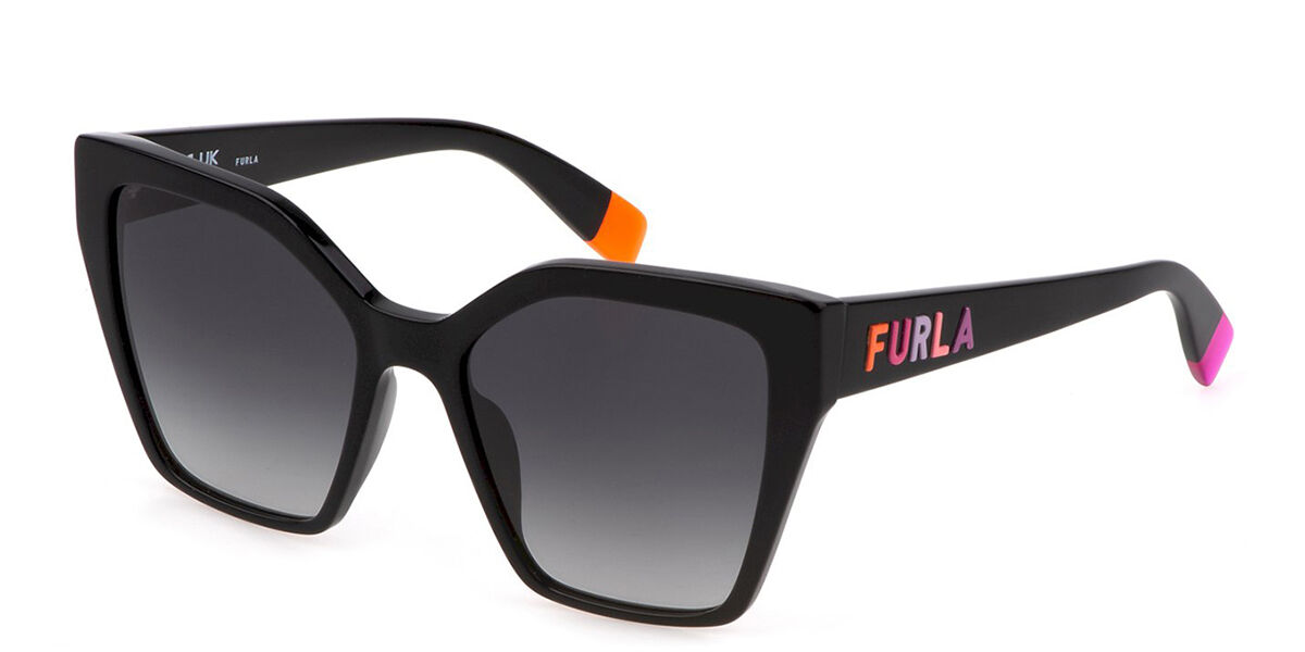 Photos - Sunglasses Furla SFU686 0700 Women's  Black Size 54 