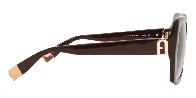 Furla SFU707 0G96 Square Bordeaux Sunglasses 