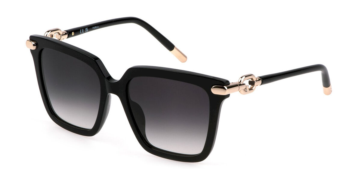 Furla SFU713 0700 Sunglasses Shiny Black | VisionDirect Australia