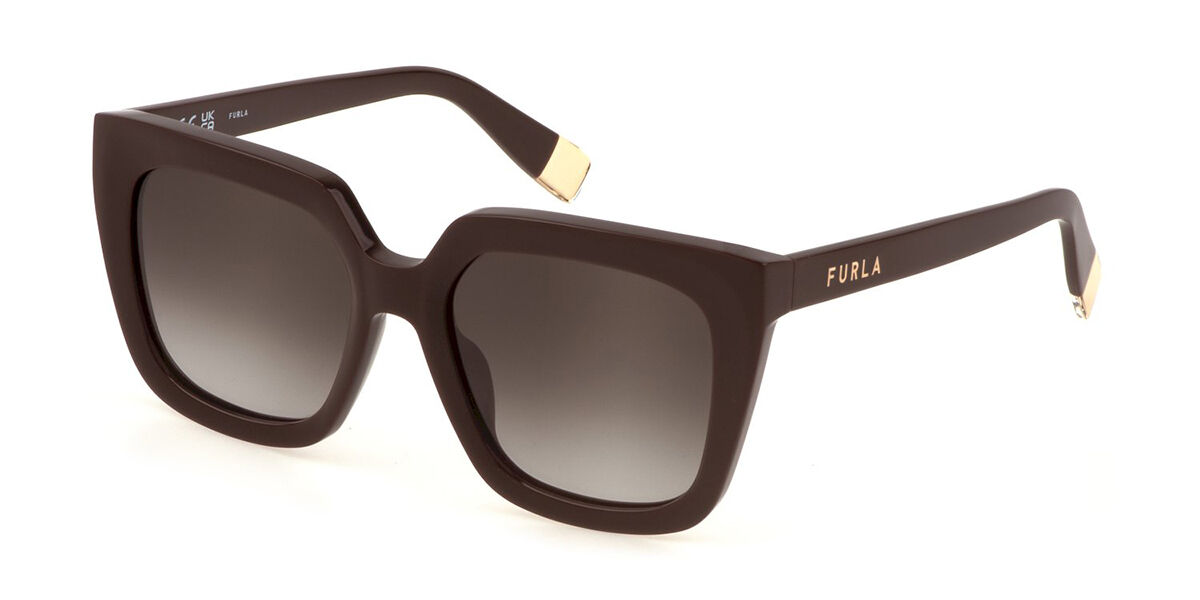 Furla SFU776 06YW Women's Sunglasses Brown Size 53