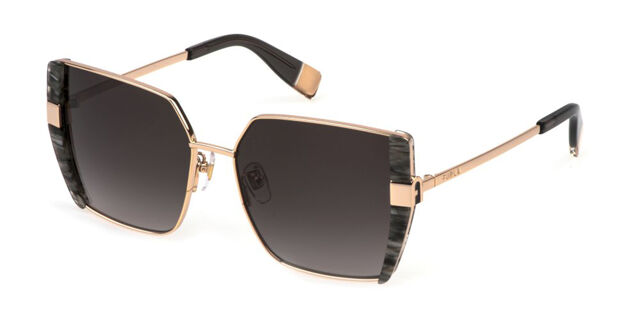 SFU819 occhiali da sole Shiny Rose Gold Pattern Black Laminate