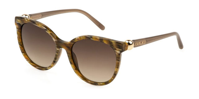 Furla Elegant Brown Glasses Furla VFU498V 06YD Marron Brown Tortoise Eyeglasses  main image 3