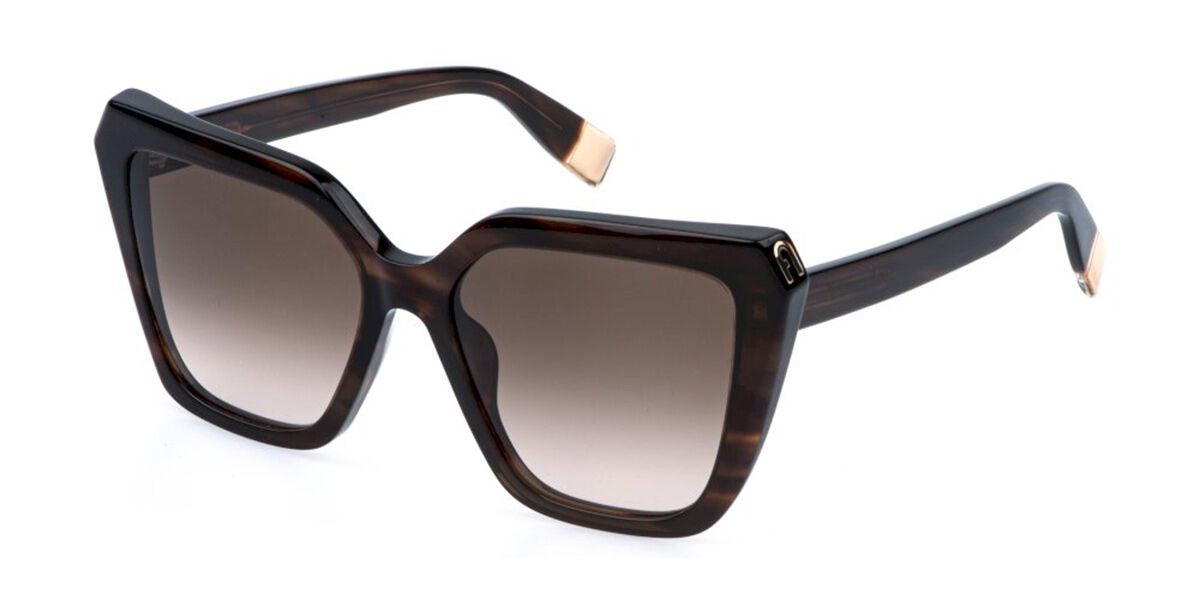 Furla SFU978 07HL 55 Sköldpaddemönstradeshell Solglasögon Kvinna